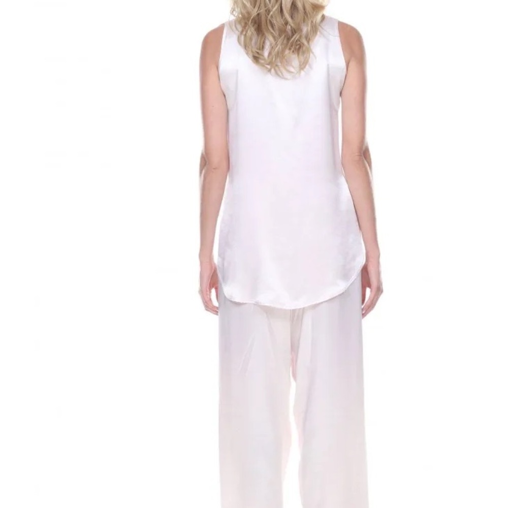PJ Harlow Black Satin V-Neck Camisole - Picture 3 of 5